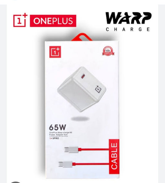 OnePlus Warp Charge 65W Power adapter with Cable